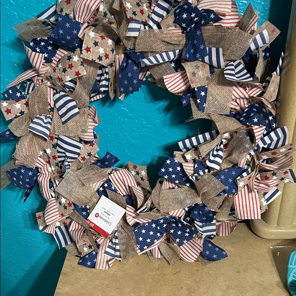 Celebrate It Stars and Stripes Wreath